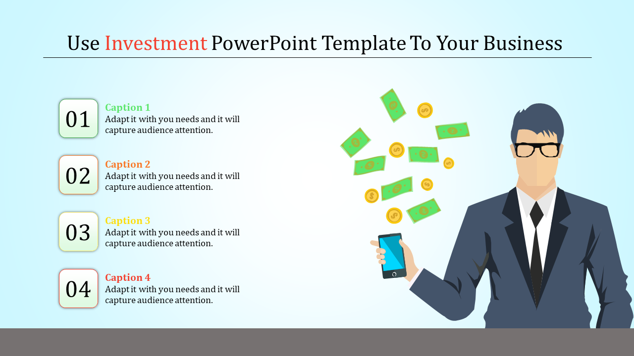Free - Editable Investment PowerPoint Template Presentation